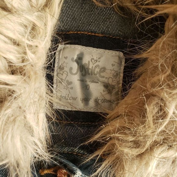 Justice | Jean Jacket with faux fur - 10 - Picture 3 of 3